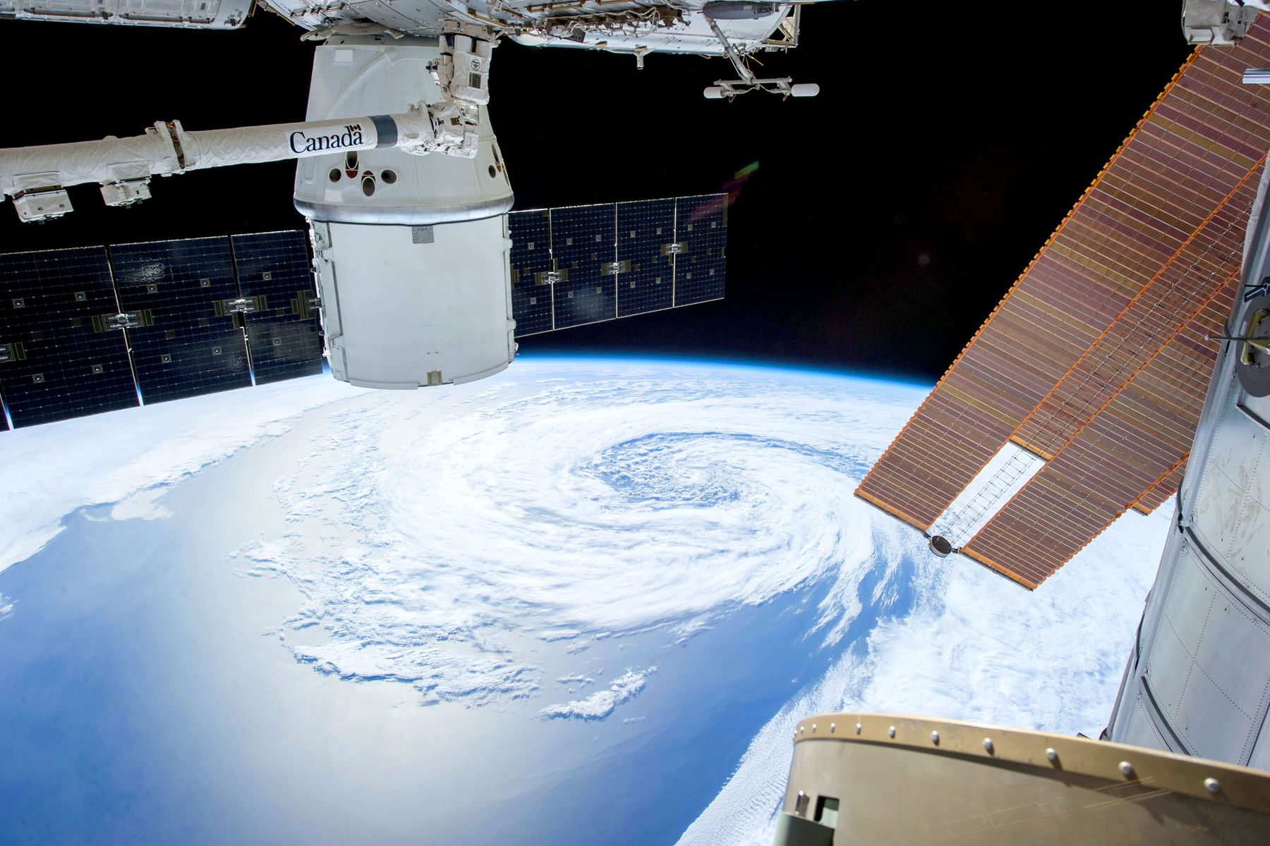 La Tierra observada desde una estación espacial